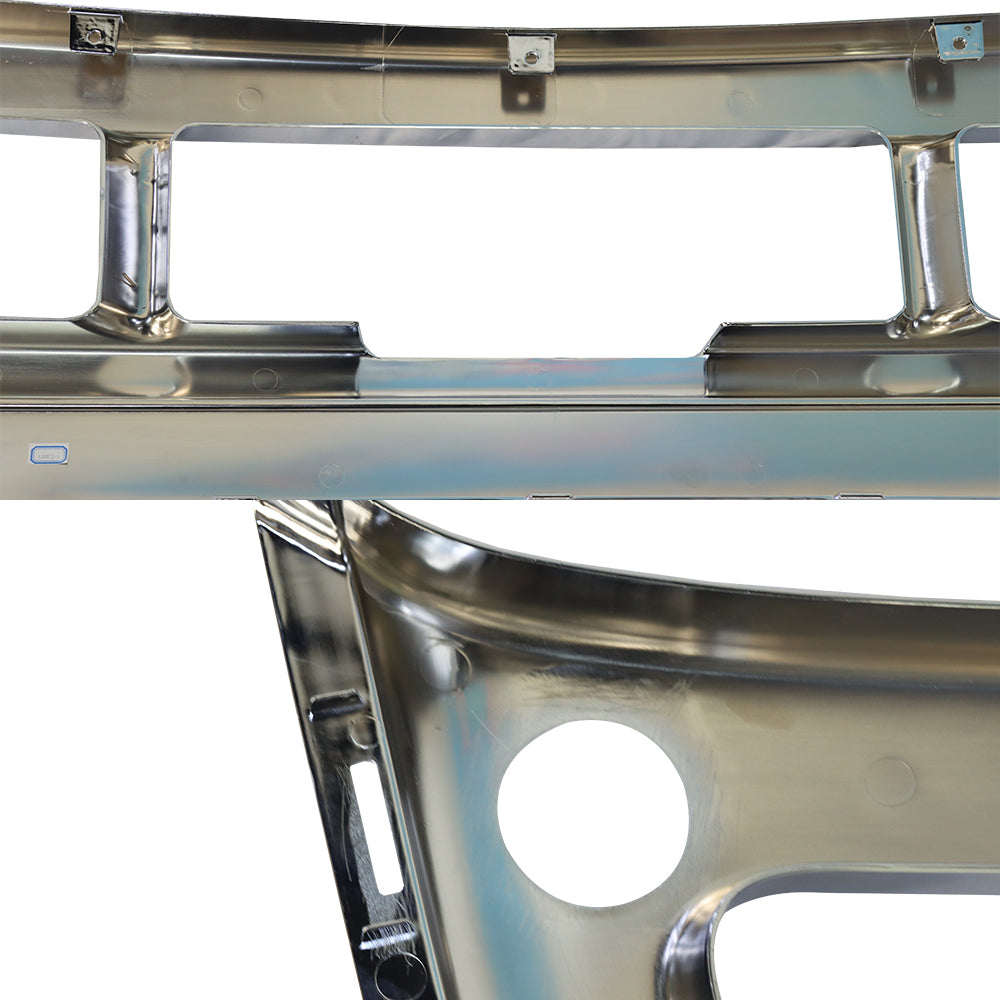 Chrome Front Center Bumper Cover Compatible With Freightliner Cascadia 2008-2017