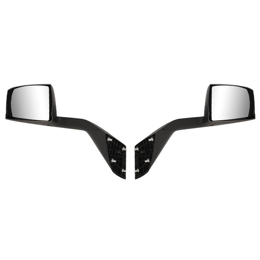 Compatible With Volvo VNL 2000-2015 Black Hood Mirrors Assembly