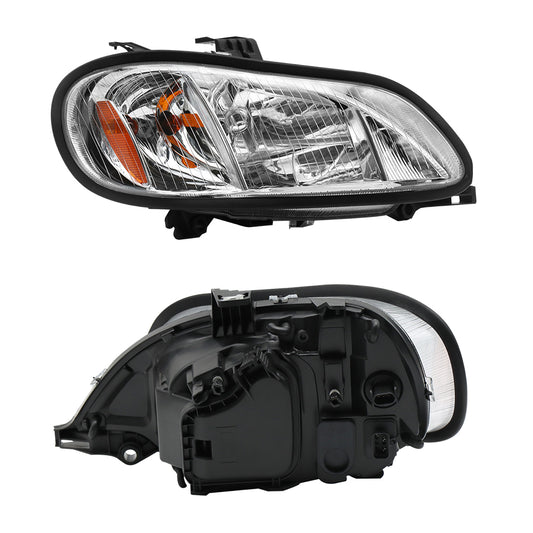 Fit for Freightliner M2 2004-2013 Headlight Assembly Chrome Pair