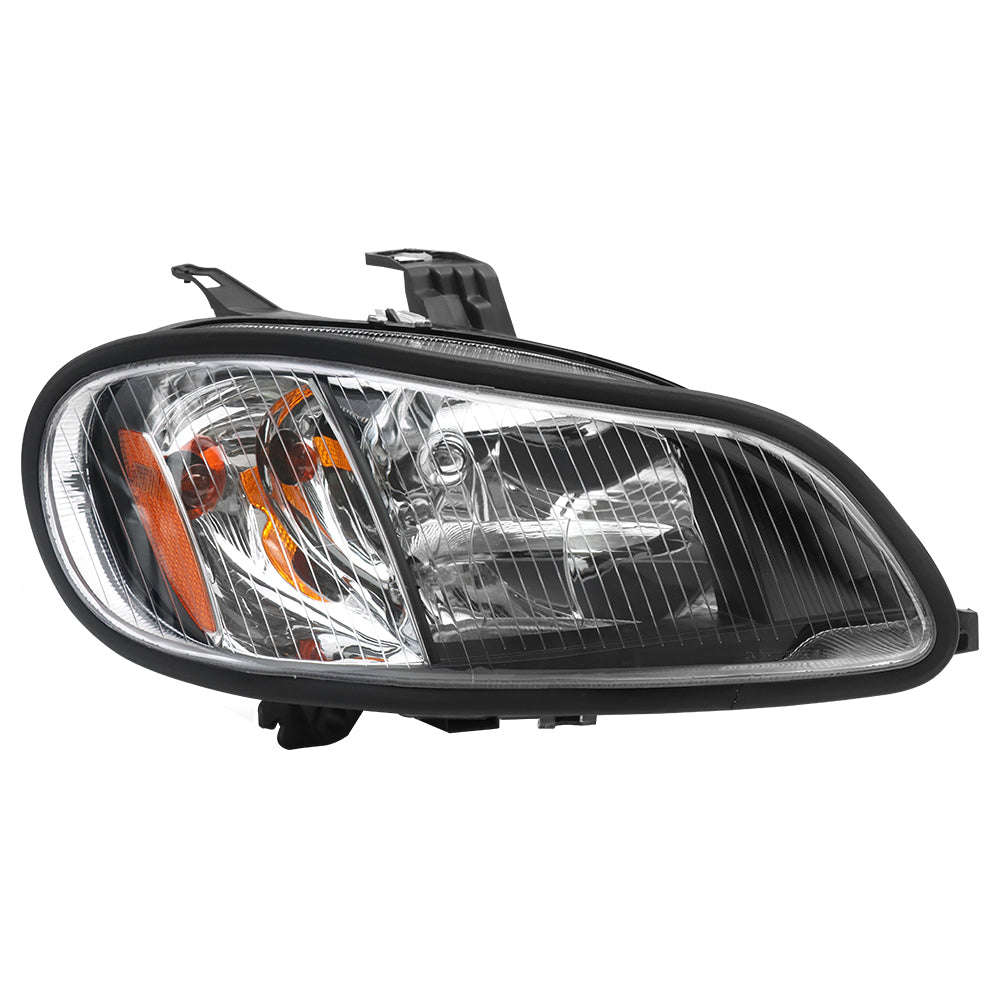 Fit for Freightliner M2 2004-2013 Headlight Assembly Black Pair