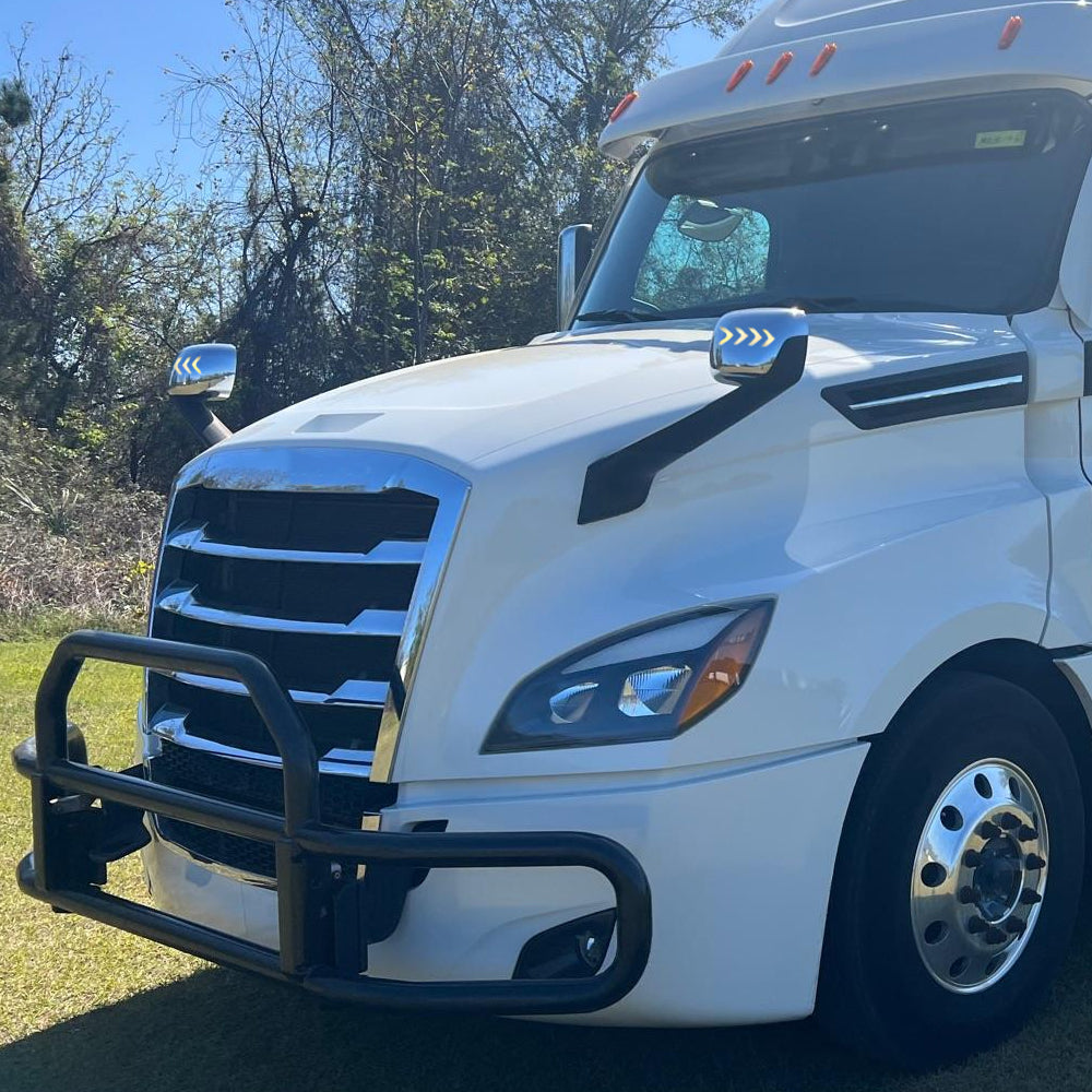 Compatible With Freightliner Cascadia 2018-2021 Hood Mirrors With Turn Signal Light