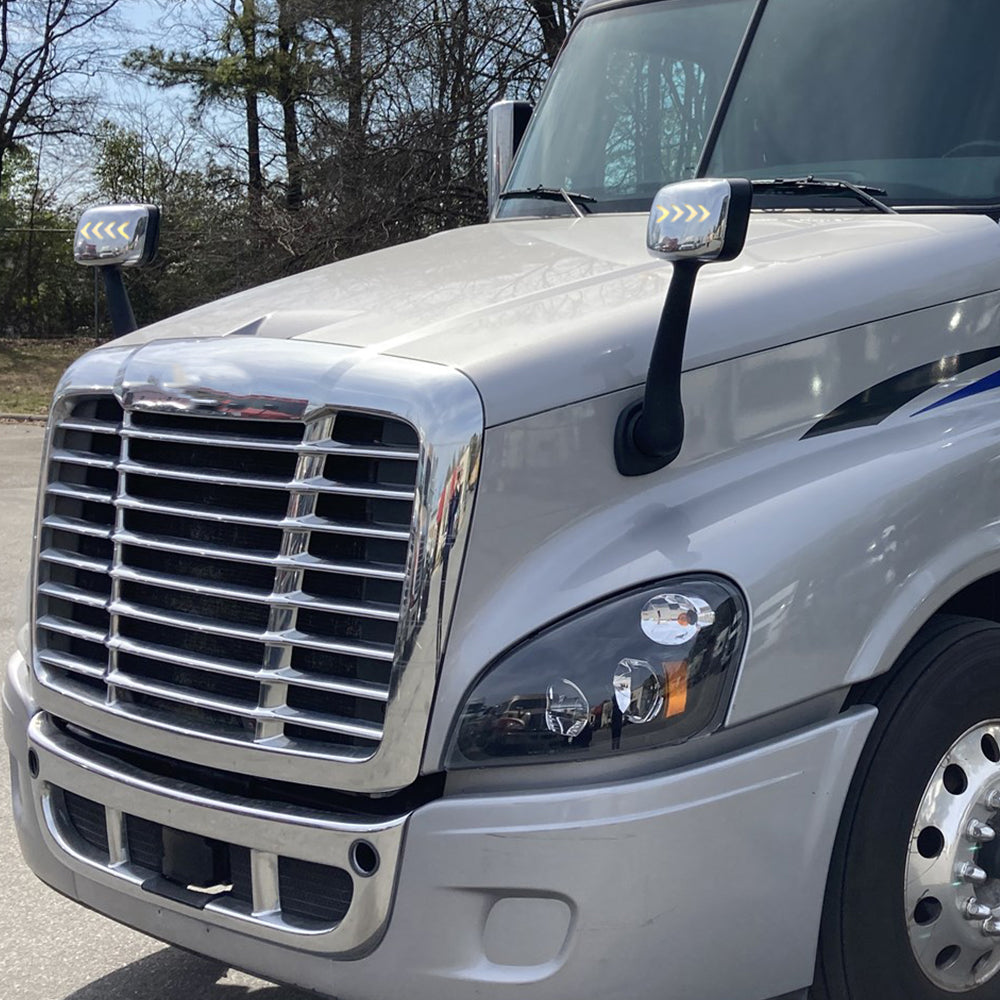 Compatible With Freightliner Cascadia 2008-2016 Hood Mirrors With Turn Signal Light