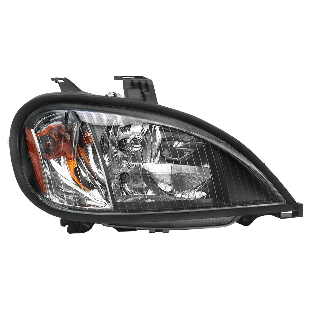 Compatible With Freightliner Columbia Headlights Assembly Halogen Black