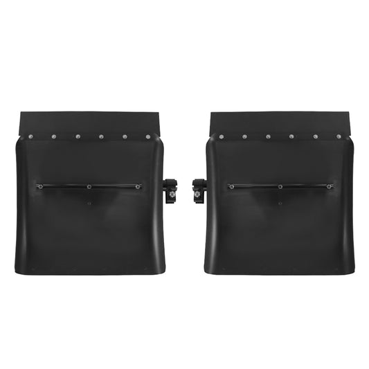 Universal 24" Black Poly Semi Truck Quarter Fenders