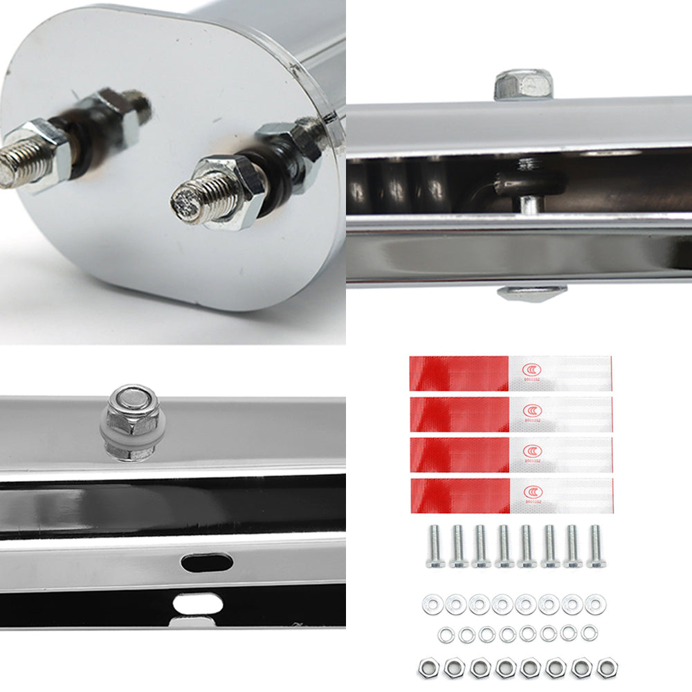 Universal 27" Stainless Steel Angled Mud Flap Hanger Bracket