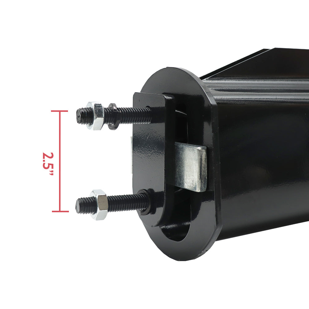 Universal 30" Black Straight Spring Loaded Mud Flap Hanger