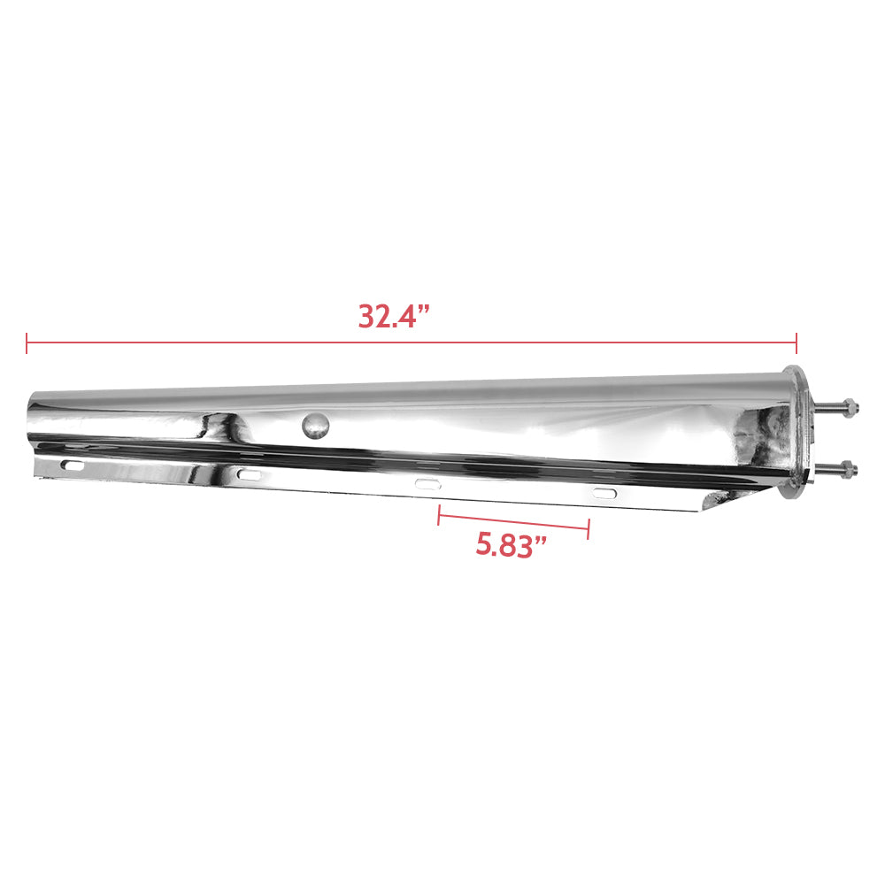 Universal 30" Stainless Steel Straight Spring Loaded Mud Flap Hanger