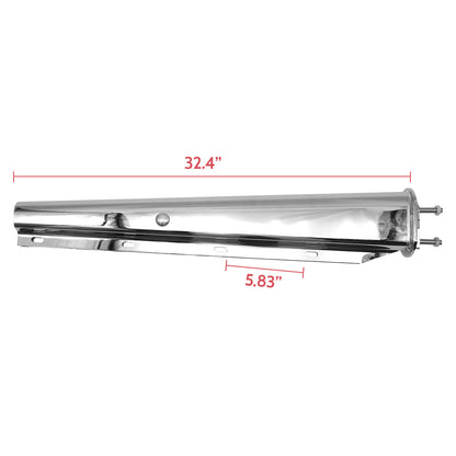 Universal 30" Stainless Steel Straight Spring Loaded Mud Flap Hanger