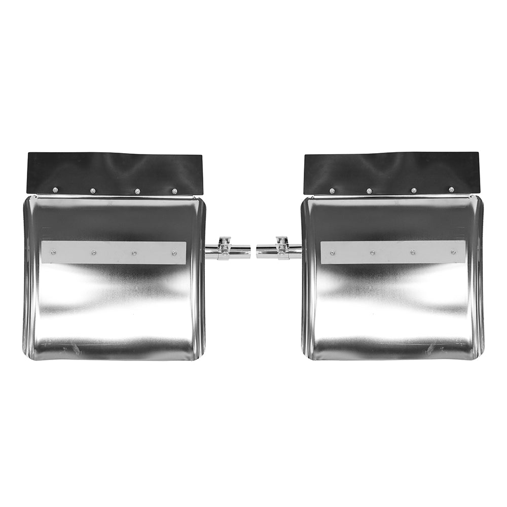 Universal 24" Stainless Steel Semi Truck Quarter Fenders