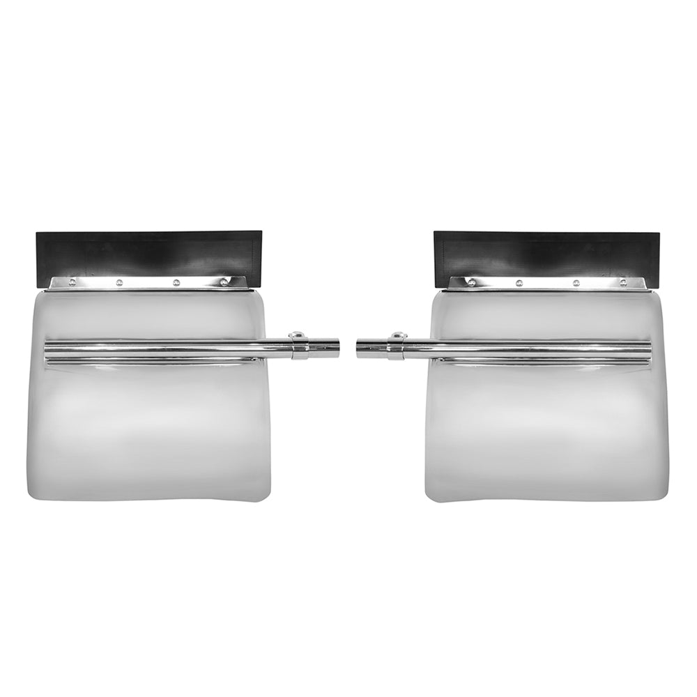 Universal 24" Stainless Steel Semi Truck Quarter Fenders