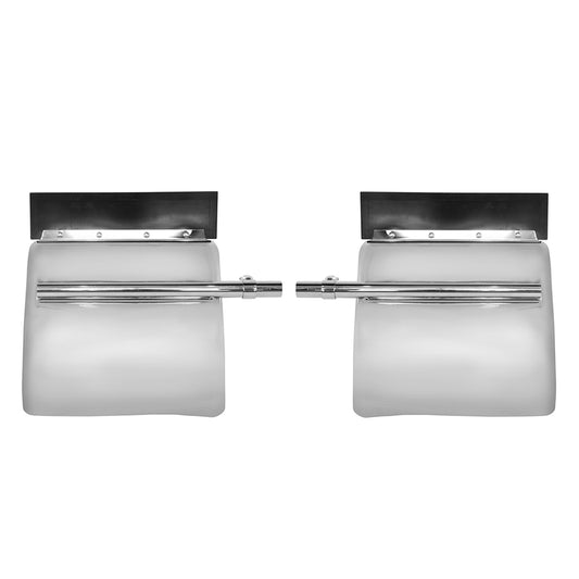 Universal 24" Stainless Steel Semi Truck Quarter Fenders