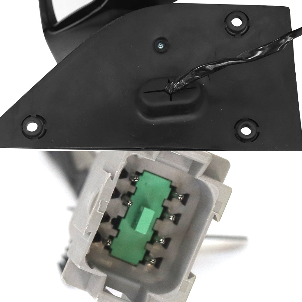 Black Heated Door Mirror for Freightliner Cascadia 2018+ Right Passenger Side