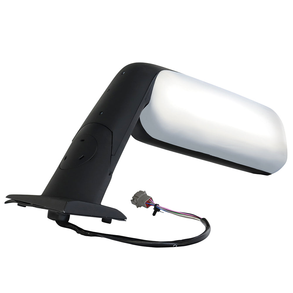 Chrome Heated Door Mirror for Freightliner Cascadia 2018+ Right Passenger Side