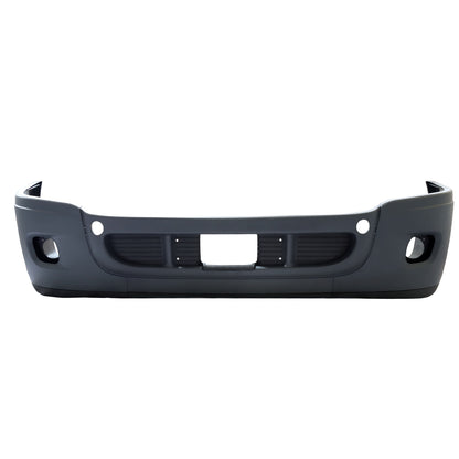Complete Front Bumper Compatible With Freightliner Cascadia 2008-2016 With Fog Light Holes Black