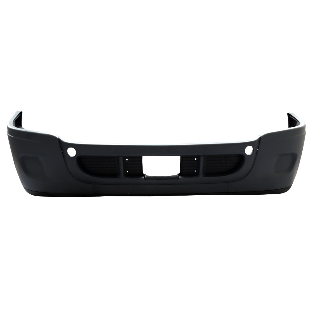Complete Front Bumper Compatible With Freightliner Cascadia 2008-2016 Without Fog Light Holes Black