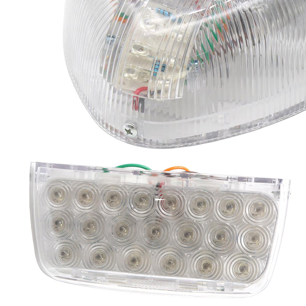 Fit for Peterbilt 357/378/379 Turn Signal Light Triangle Amber 2Pcs