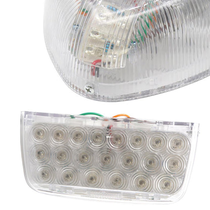 Fit for Peterbilt 357/378/379 Turn Signal Light Triangle Amber 2Pcs