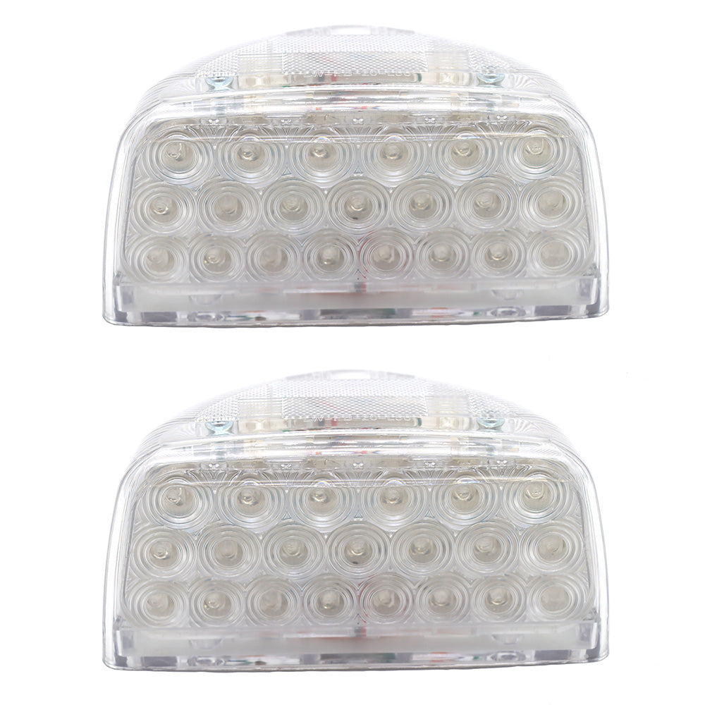 Fit for Peterbilt 357/378/379 Turn Signal Light Triangle Amber 2Pcs