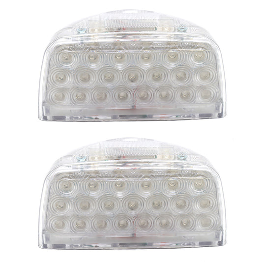 Fit for Peterbilt 357/378/379 Turn Signal Light Triangle Amber 2Pcs