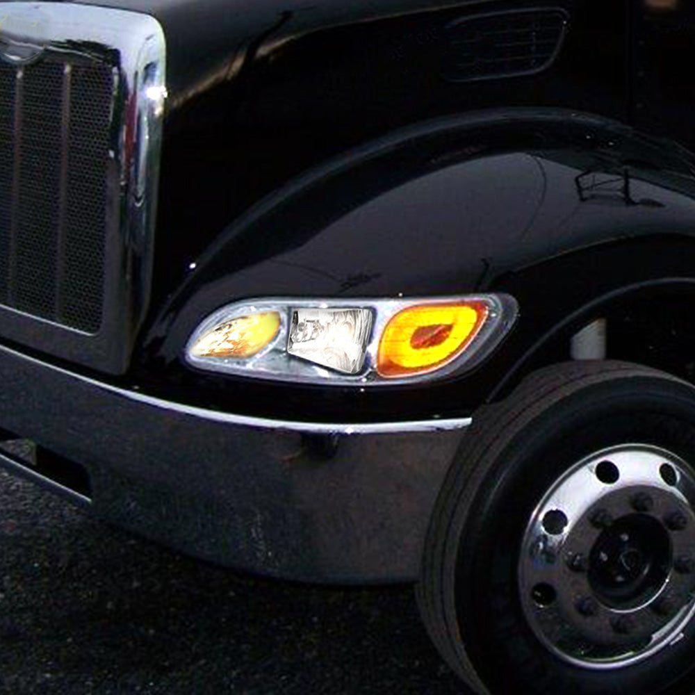 Compatible With Peterbilt 337/386/387 Headlight Assembly Fit Halogen Models