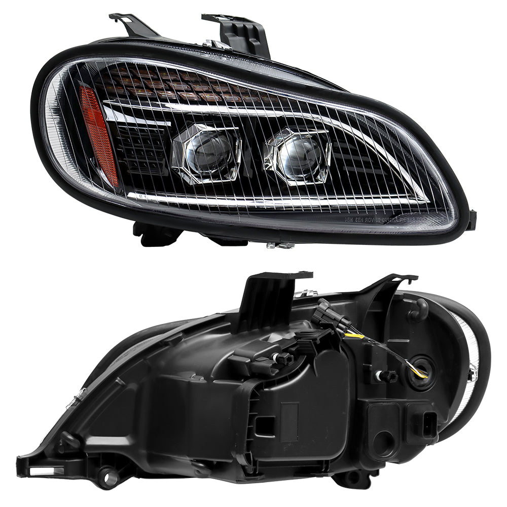 LED Headlight Assembly Fit for Freightliner M2 2004-2013 Pair