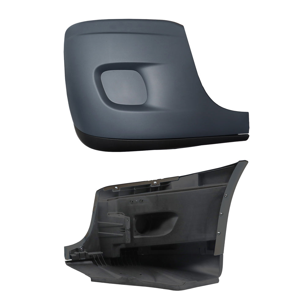 Bumper End Cover Without Fog Light Hole Compatible With Freightliner Cascadia 2008-2017 Passenger Side