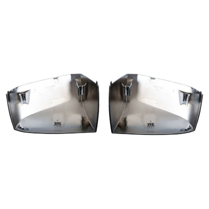 Chrome Hood Mirror Covers Compatible With Volvo VNL 2004-2017 2Pcs