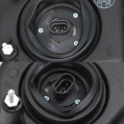 Compatible With Mack Granite GU713 Headlights Assembly Chrome Aftermarket