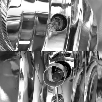 Compatible With Mack Granite GU713 Headlights Assembly Chrome Aftermarket