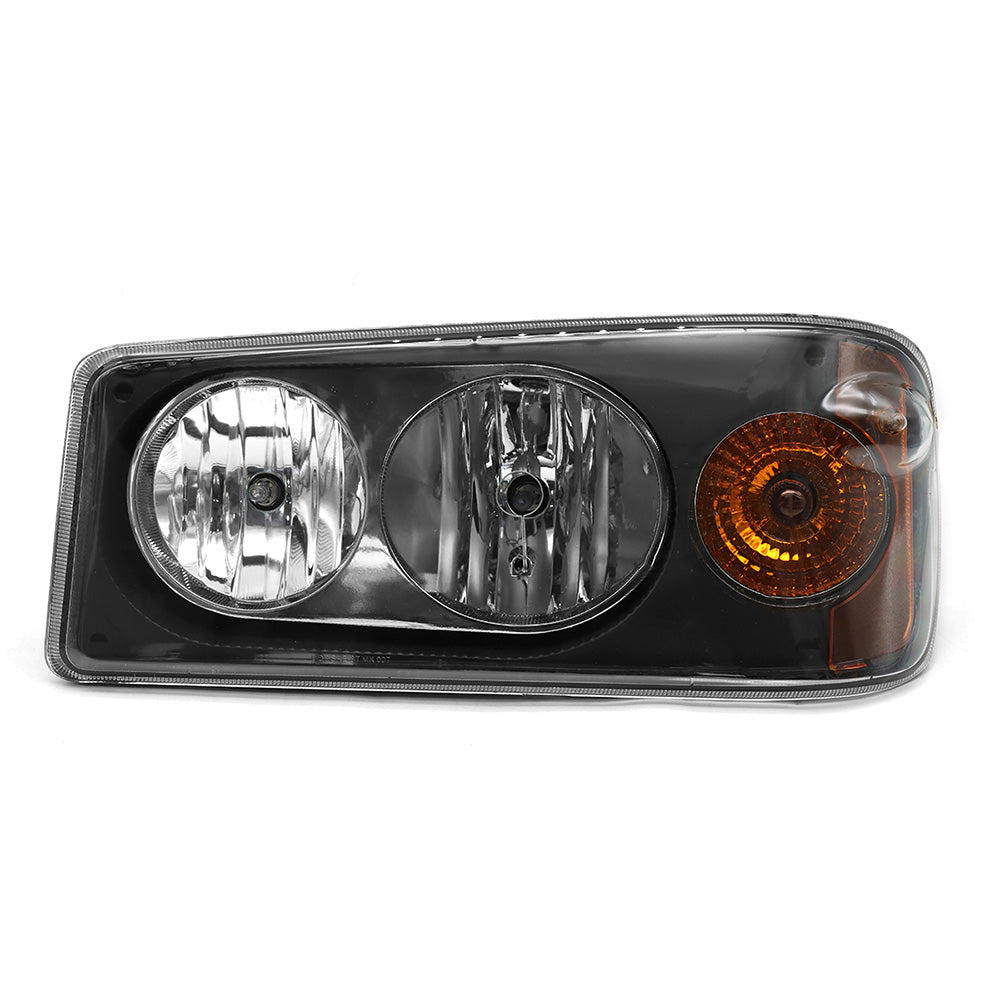 Compatible With Mack Granite GU713 Headlights Assembly Chrome Aftermarket