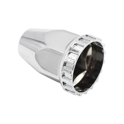 Screw 33mm Chrome Wheel Hub Covers 2 7/8" Compatible With Semi Truck 60Pcs