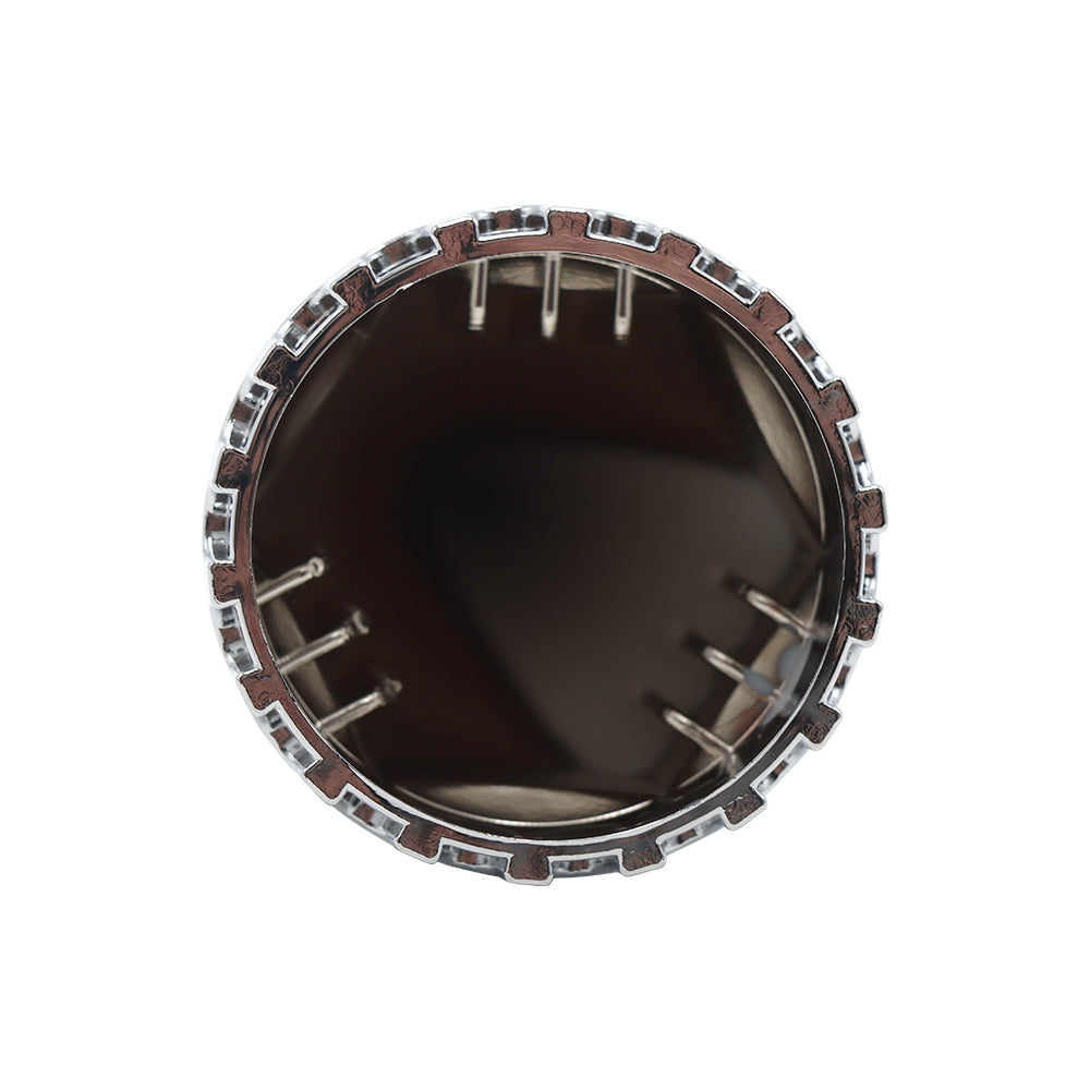 Push 33mm Chrome Spiked Wheel Hub Covers 4 3/4" Compatible With Semi Truck 60Pcs