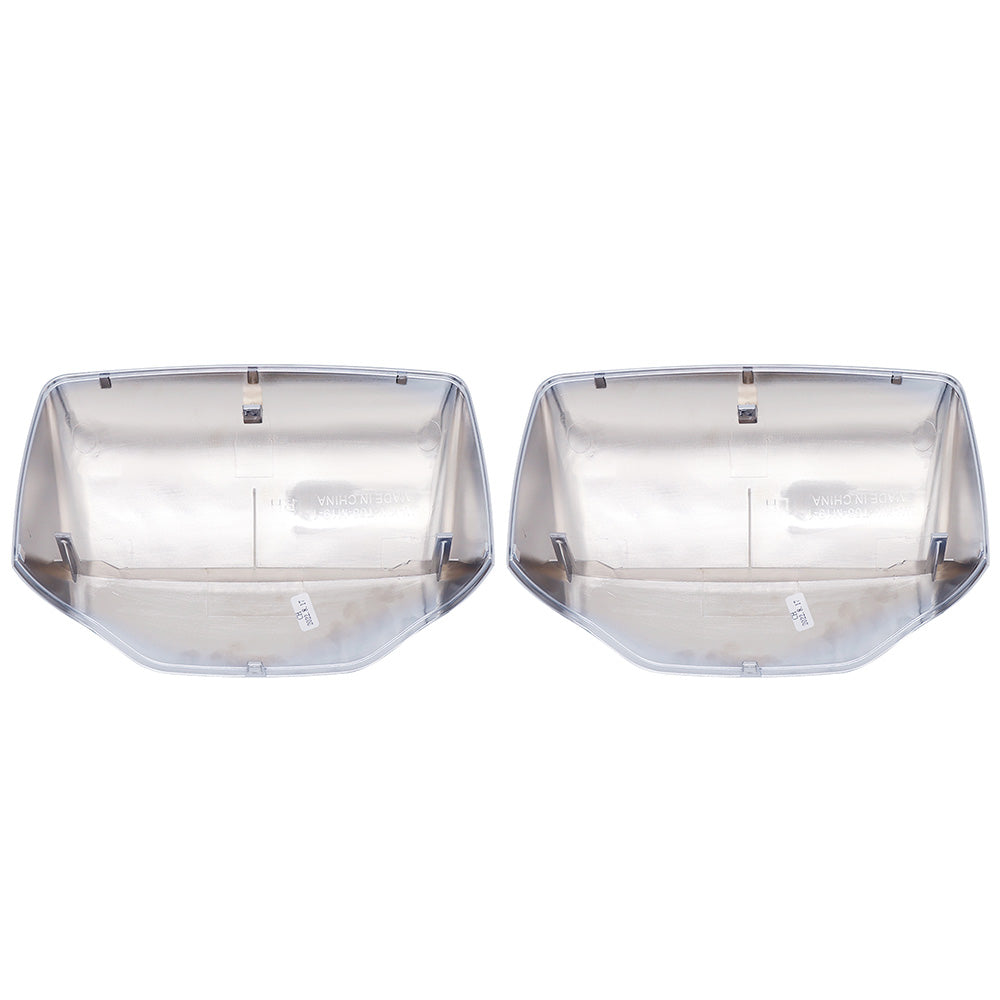 Compatible With Kenworth T680 & Peterbilt 579/587 Chrome Hood Mirror Covers