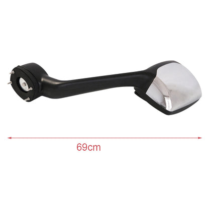 Compatible With Kenworth T680 & Peterbilt 579/587 Chrome Hood Mirrors