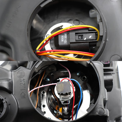 Compatible With Kenworth T680 2013-2021 Chrome Headlights Included Bulbs