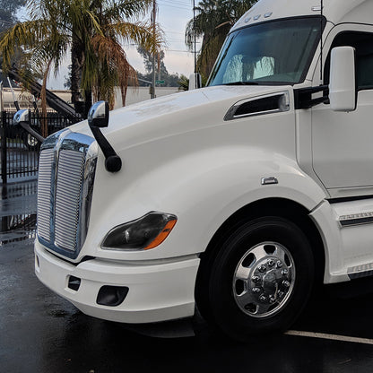 Fit for Kenworth T680 2013-2021 Black Headlights Included Bulbs