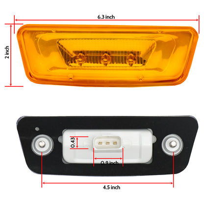 Fit for Kenworth & Peterbilt Side Marker Turn Signal Lights 2Pcs