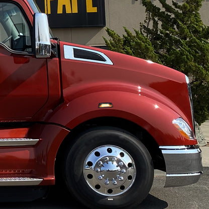 Fit for Kenworth & Peterbilt Side Marker Turn Signal Lights 2Pcs