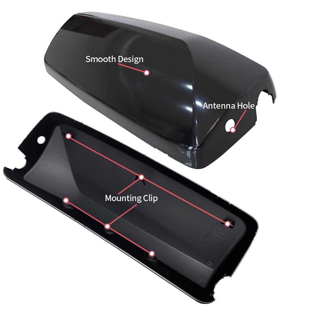 Compatible With Volvo VNL/VNM Black Door Mirror Covers 2Pcs