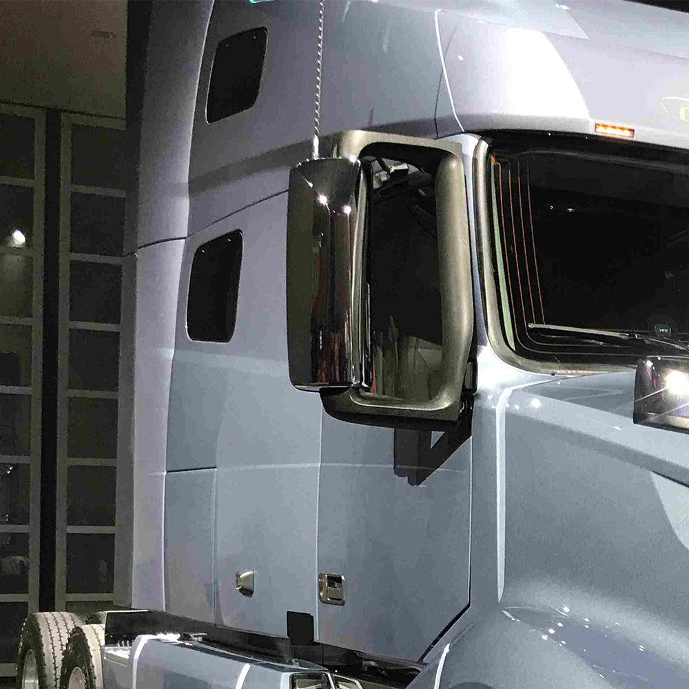 Compatible With Volvo VNL/VNM Black Door Mirror Covers 2Pcs