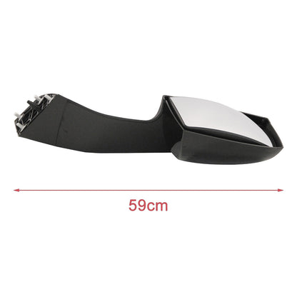 Compatible With Volvo VNL 2000-2015 Black Hood Mirrors Assembly