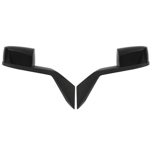Compatible With Volvo VNL 2000-2015 Black Hood Mirrors Assembly