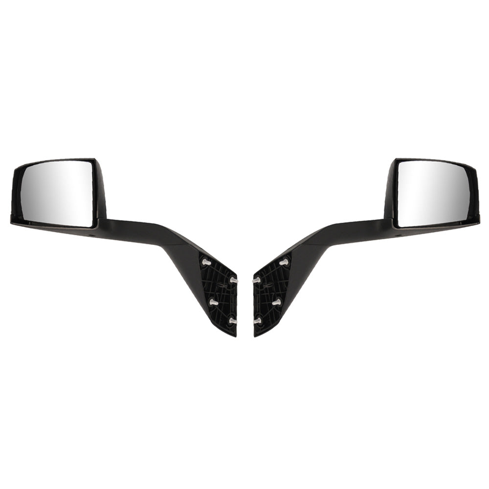Compatible With Volvo VNL 2000-2015 Black Hood Mirrors Assembly