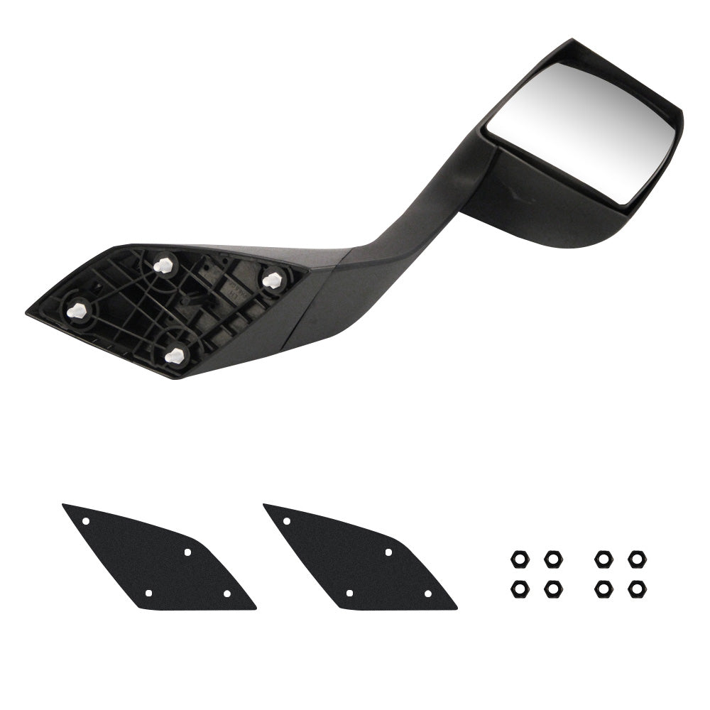 Compatible With Volvo VNL 2000-2015 Black Hood Mirrors Assembly