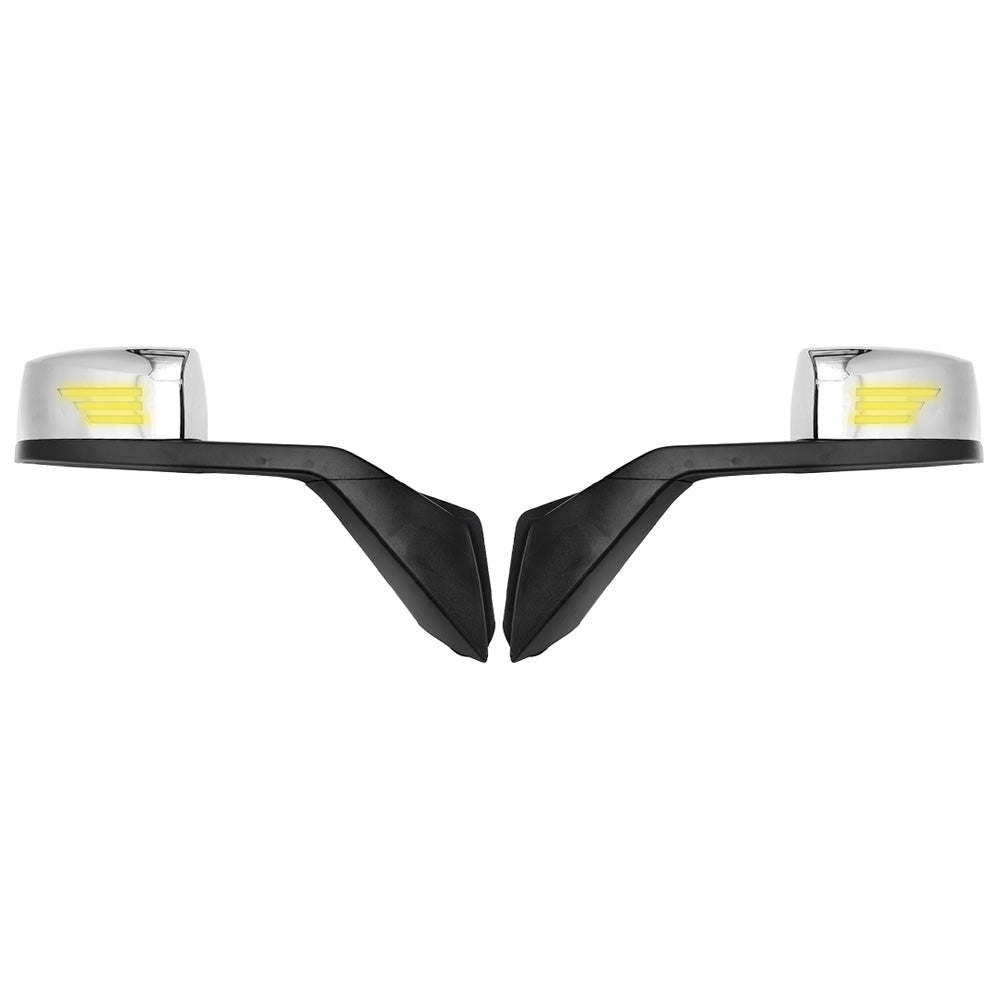 Compatible With Volvo VNL 2000-2015 Hood Mirrors With Turn Signal Light