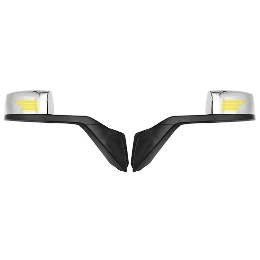 Compatible With Volvo VNL 2000-2015 Hood Mirrors With Turn Signal Light