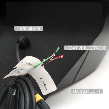 Compatible With Volvo VNL 2000-2015 Hood Mirrors With Turn Signal Light