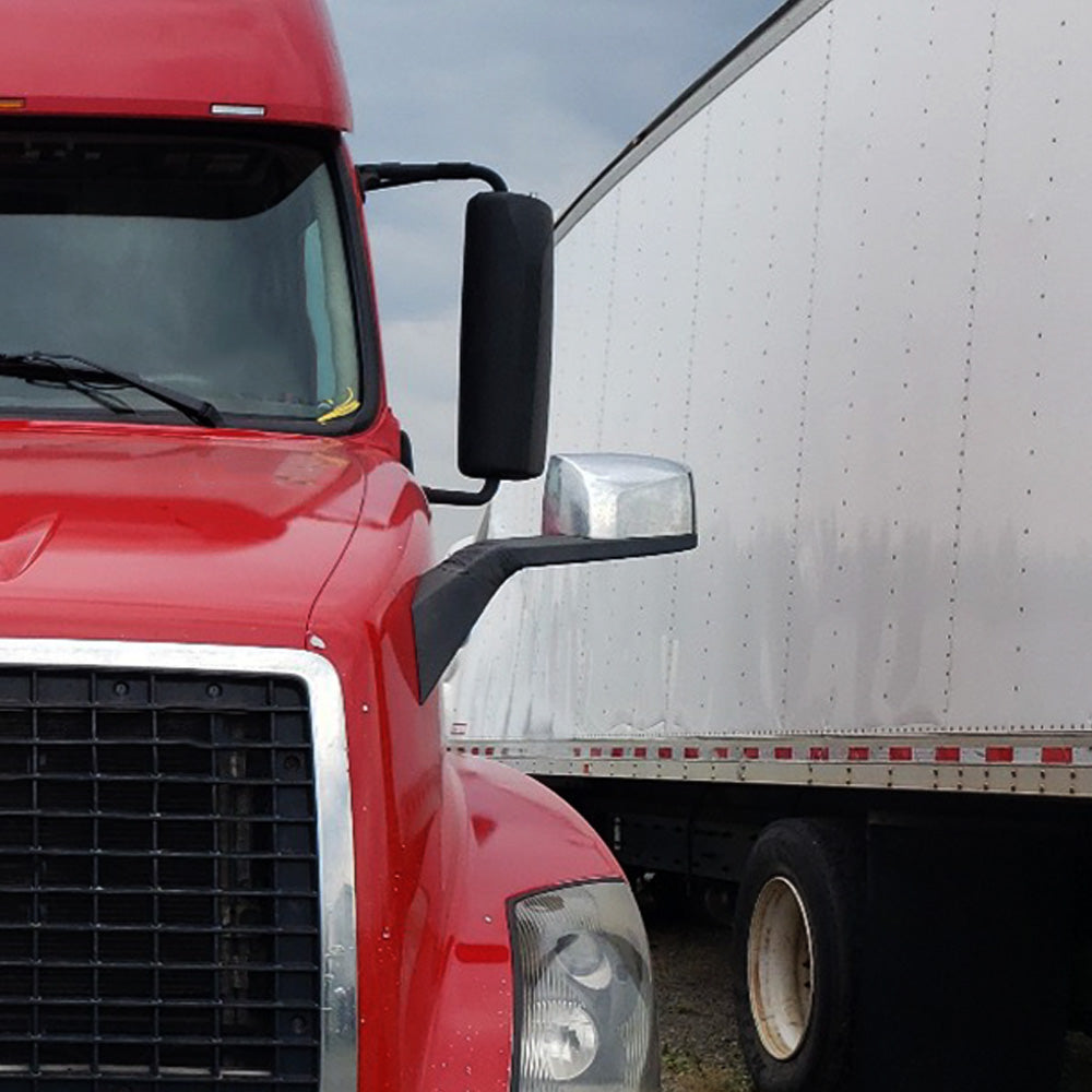 Compatible With Volvo VNL 2000-2015 Chrome Hood Mirrors Assembly