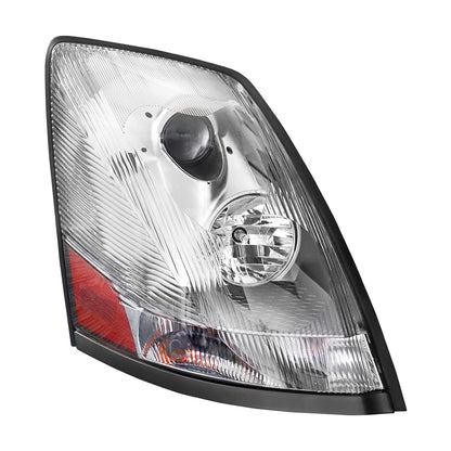 Compatible With Volvo VNL Headlight Assembly Chrome With Turn Signal