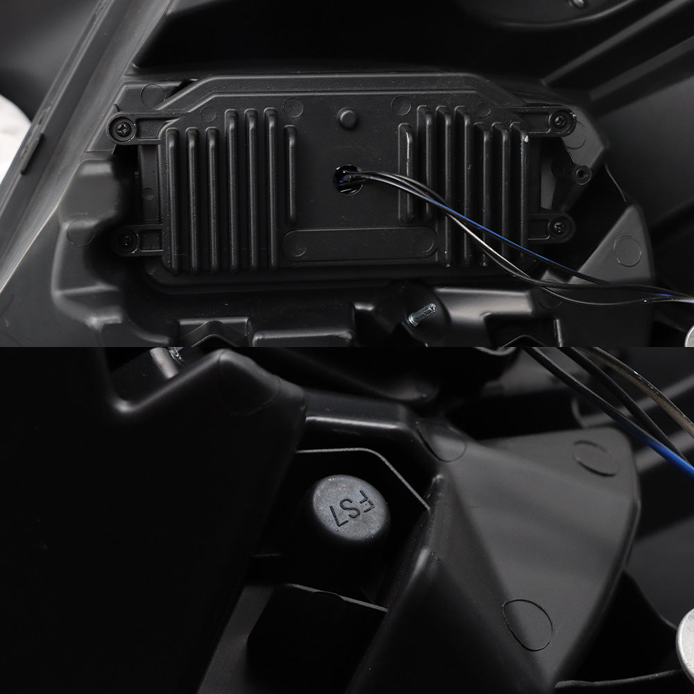 Compatible With Volvo VNL Black Factory Style LED Headlights 2004-2014